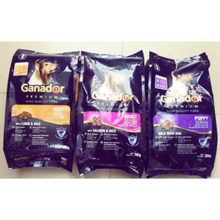 Thức ăn cho chó Ganador 3kg có 3 vị