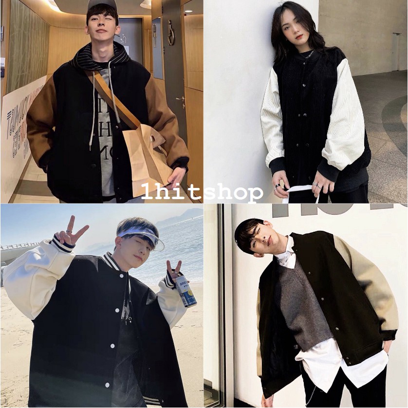 Áo Khoác BOMBER TRƠN Ulzzang Unisex 1hitshop