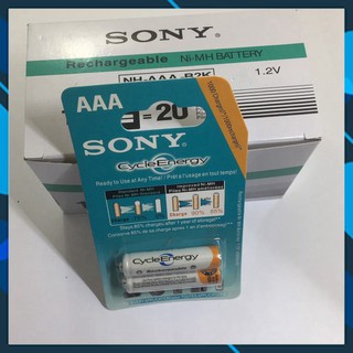 Pin sạc aaa sony - hộp 10 vỉ pin đũa sạc lại