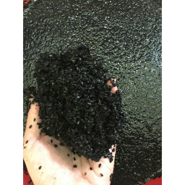 1 Ký Bột Mè Đen Rang Chín Nguyên Chất 100%- mè quê, rửa sạch, rang chín thơm lừng