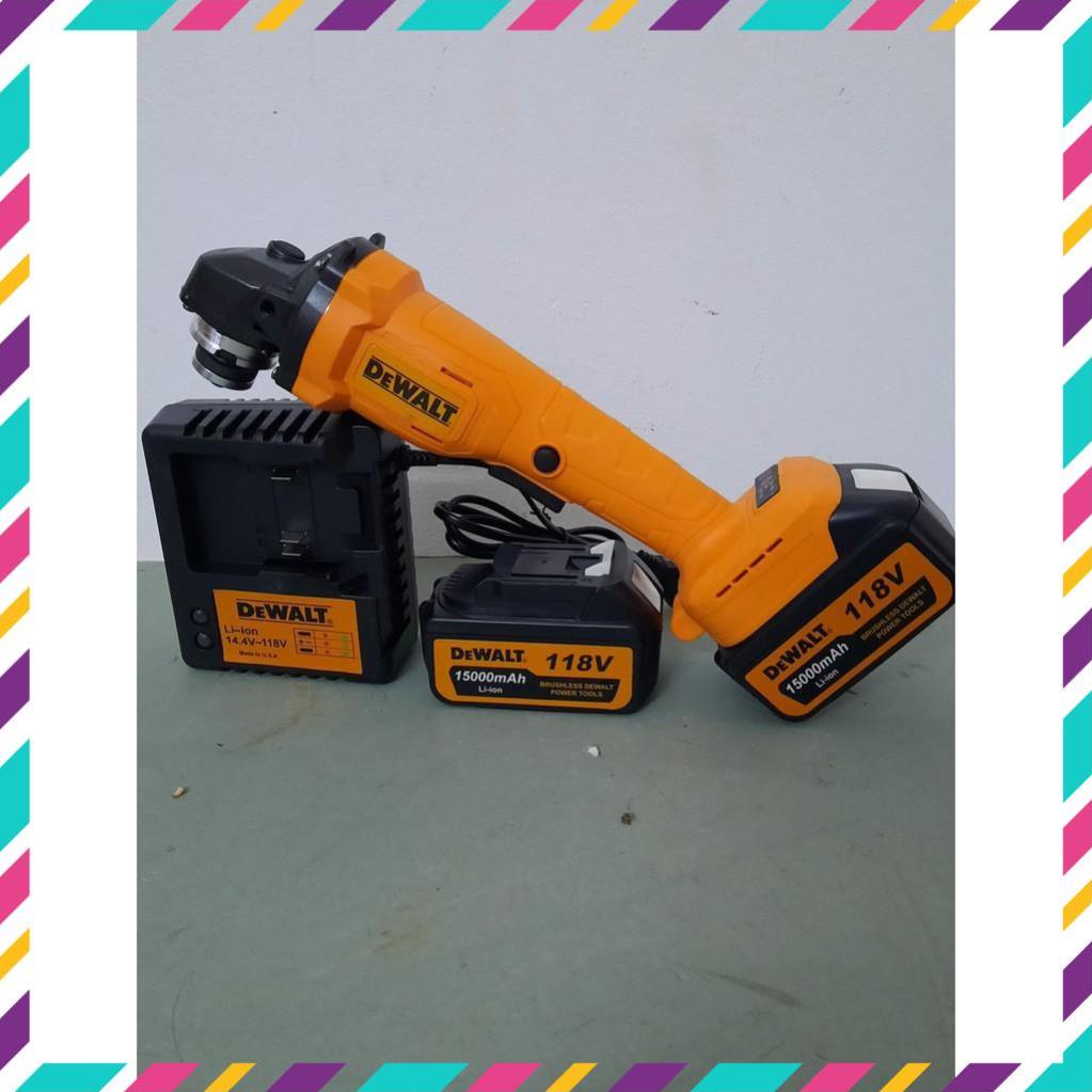 Máy Mài Dùng pin 118v không chổi than -2pin chuẩn 10 CELL  . .