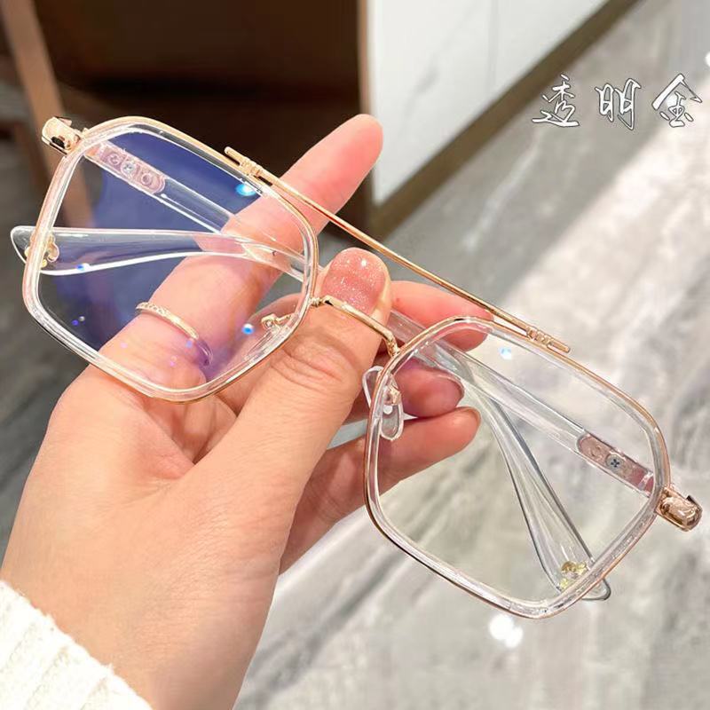 Mắt kính gọng tròn chống bức xạ phong cách Hàn Quốc cho nam nữ