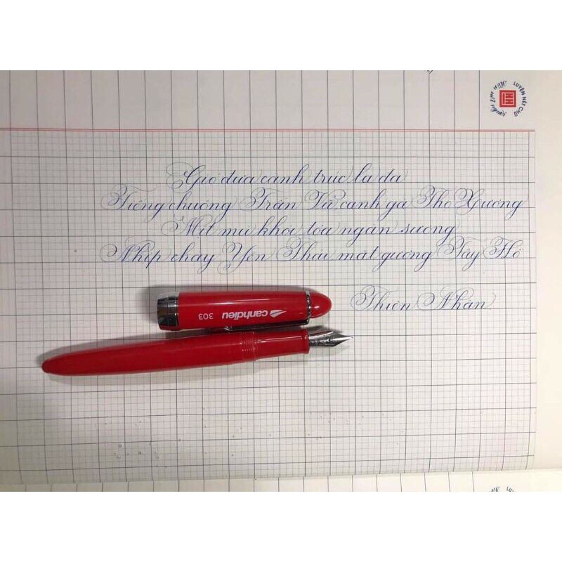 Bút Cánh Diều 303 ngòi mài F thanh đậm tốt