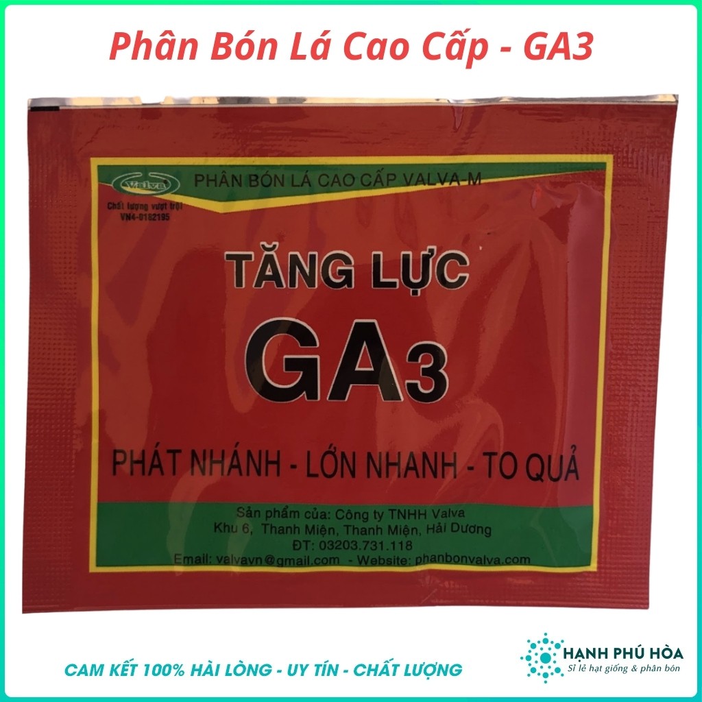 Phân bón lá cao cấp VALVA-M Tăng lực GA3-Khối lượng 5 Gram -Phát Nhánh-Lớn Nhanh-To Quả