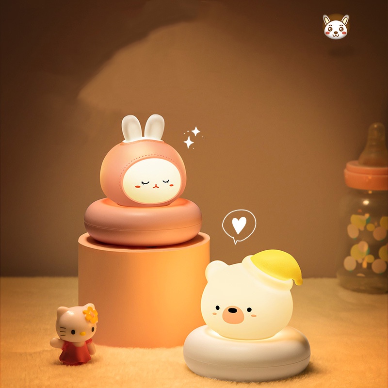 Đèn Ngủ Cảm Ứng Tích Điện Silicone Dễ Thương