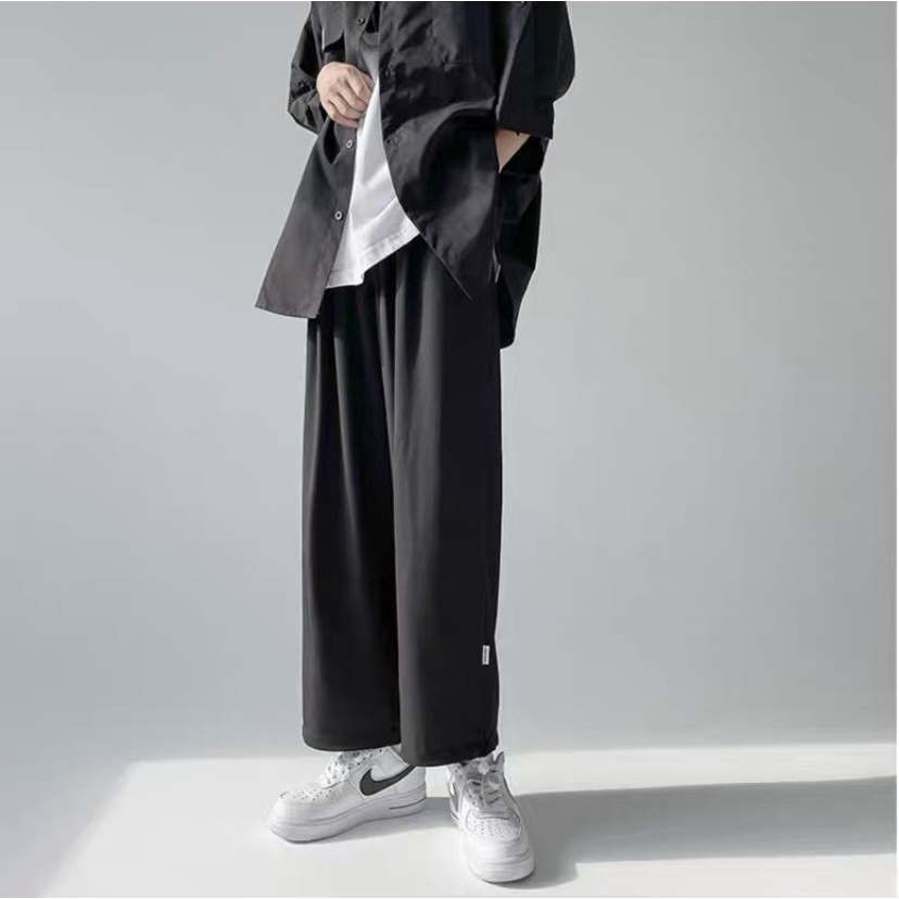 Quần Jogger Nam Nữ trơn Unisex-  Quần ống rộng Kiêu dáng Thể Thao Chất Vải Umi Không Bai Xù Có Dây Rút