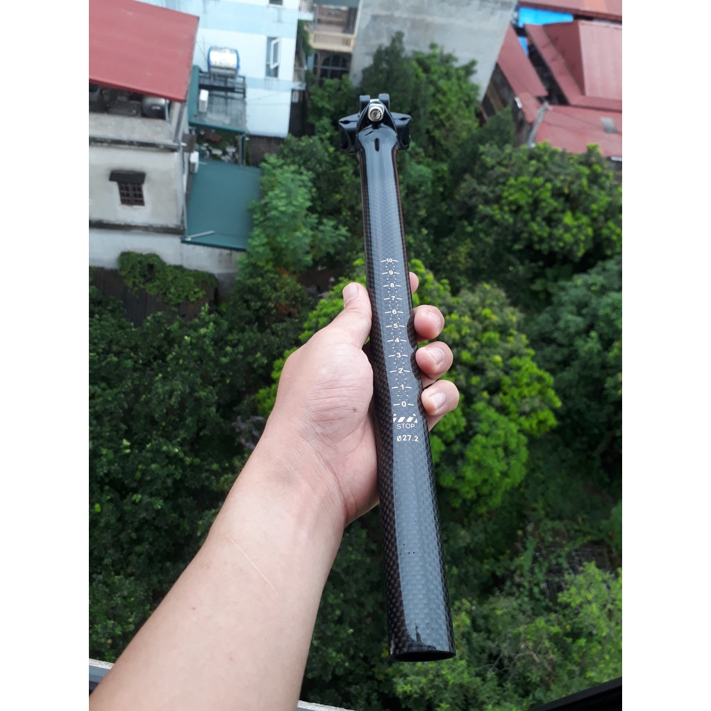 Sợi Carbon Xe Đạp Seatpost Siêu Nhẹ Mountain Road Bike Xe Đạp Seatpost Yên Ghế Bài Seat Ống Bike Bộ Phận yên xe carbon