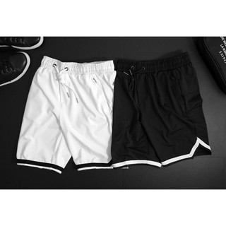 Quần Short Thể Thao Nam  DRS Viền Đen Trắng, Chất Thun Thoáng Mát Siêu Đẹp, Dáng Thể Thao, Thiết Kế Năng Động (KAM01)