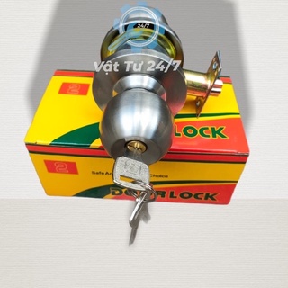 Ổ khoá tay nắm tròn Zani cho cửa gỗ cò ngắn cửa nhôm cò dài Inox 3 chìa