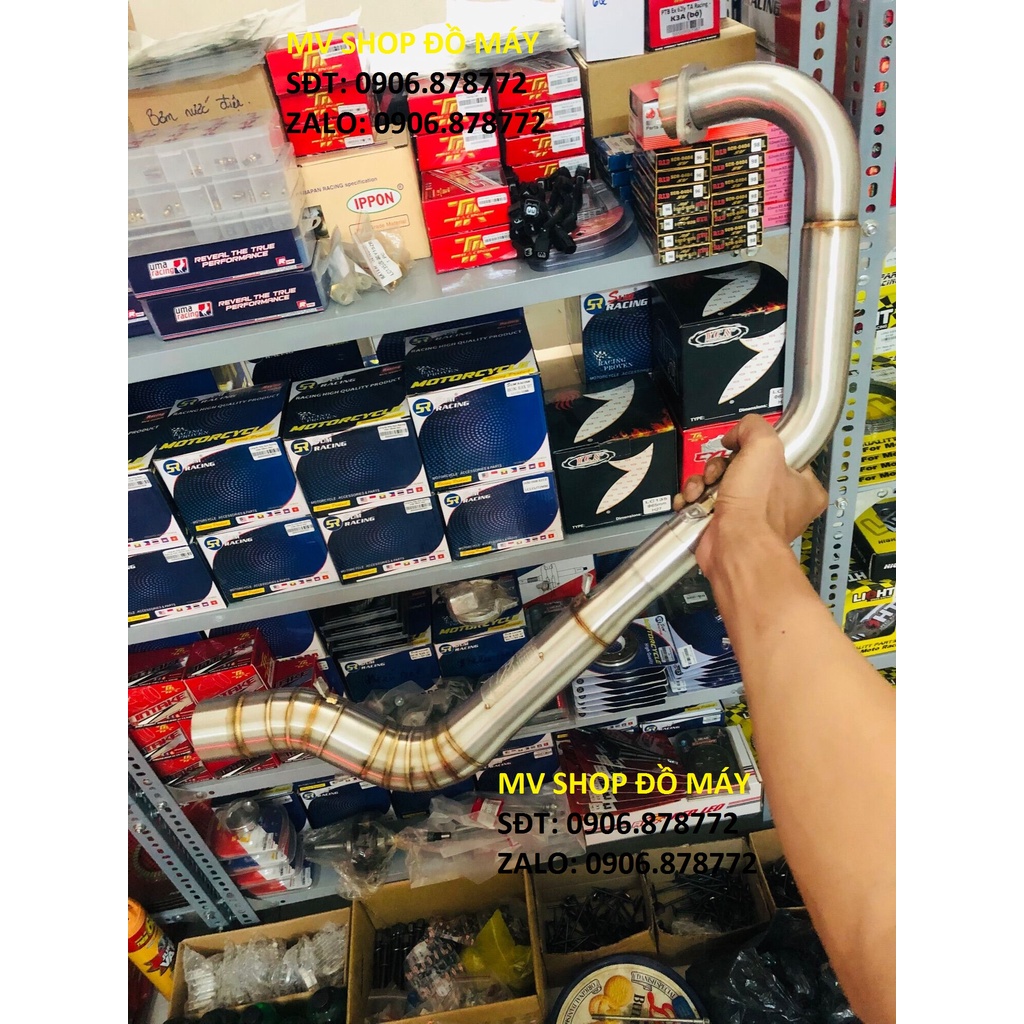 Cổ pô R8 đủ kích cở dành cho EX135/EX150/WINNER SONIC. Tặng Kèm 2 Lò Xo treo PÔ