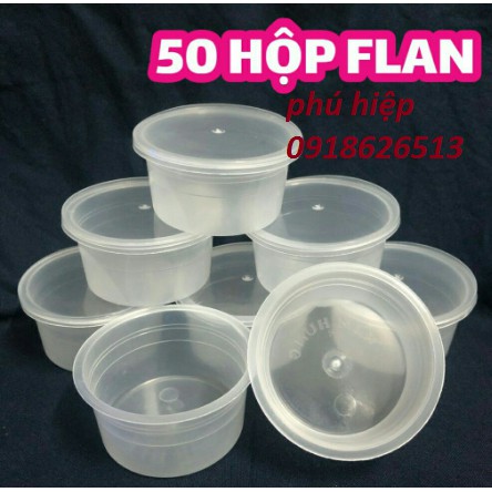 50 cái Hộp bánh Flan có nắp | WebRaoVat - webraovat.net.vn