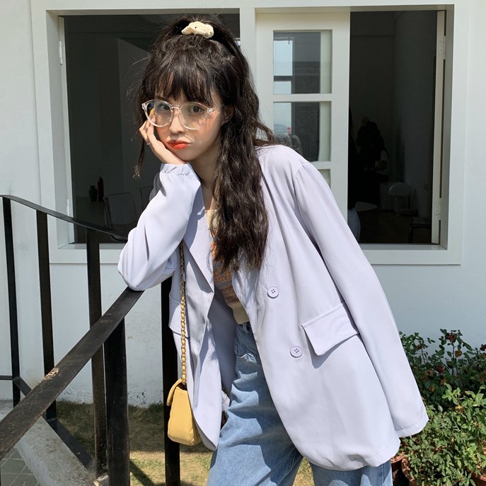 Cocory vn Áo Khoác Blazer Tay Dài Dáng Rộng Phong Cách Hàn Quốc Cho Nữ | BigBuy360 - bigbuy360.vn