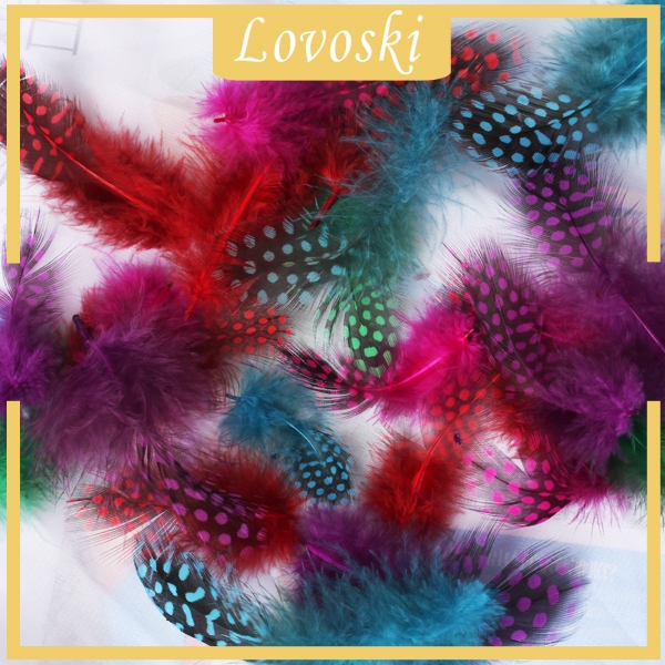 [Lovoski] 50 Lông Gà Nhuộm Màu Thủ Công DIY
