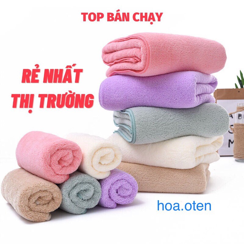 [Siêu To] Khăn Tắm Hàn Quốc Siêu Mịn 70x 140cm