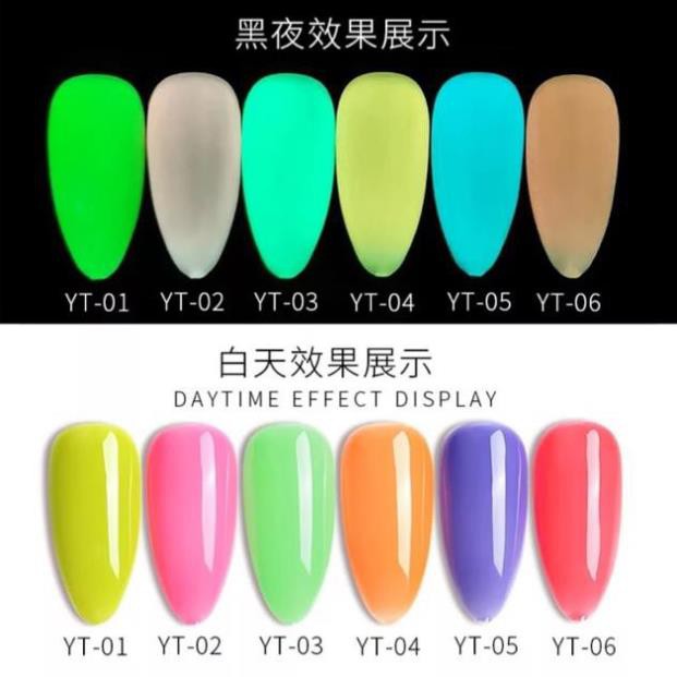 [SIEU SALE] Sơn gel dạ quang As set YT chất đặc, mịn, chuẩn màu