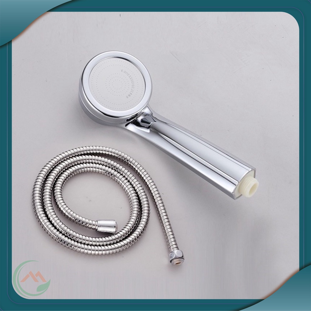 Bộ vòi hoa sen, tay sen tròn dày mạ Crom tăng áp lực cao mạnh mẽ phù hợp với các loại củ sen, cây sen - QM036