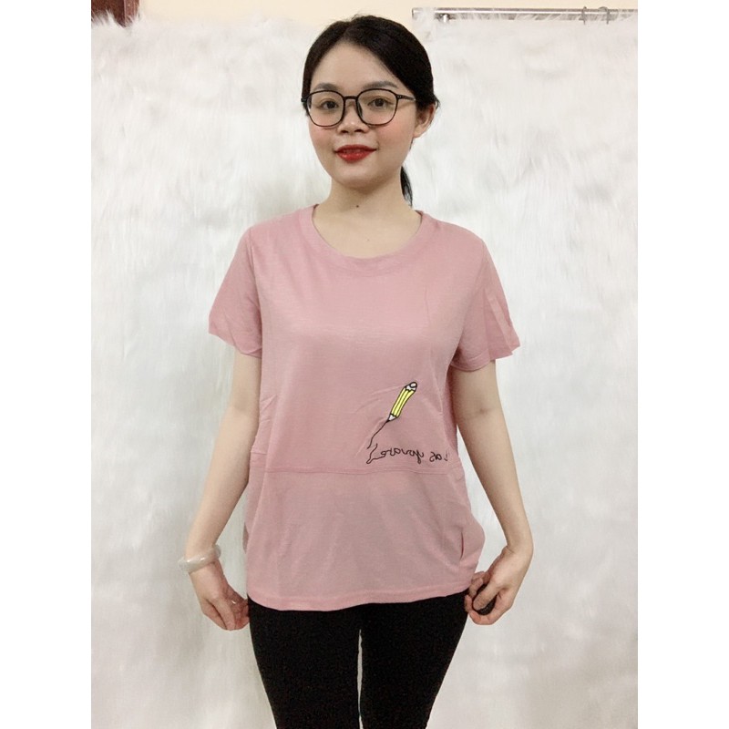 Áo thun cổ tròn freesize đên 65kg (bầu bí bon chen) | BigBuy360 - bigbuy360.vn