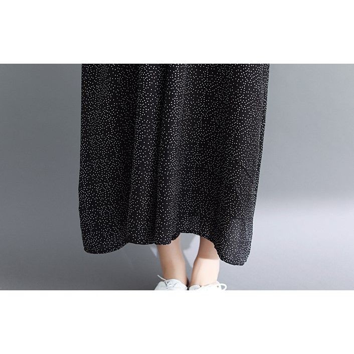 [ORDER] Quần yếm nữ bigsize ống rộng họa tiết đen chấm bi (fit 70kg) - Có ảnh thật | BigBuy360 - bigbuy360.vn
