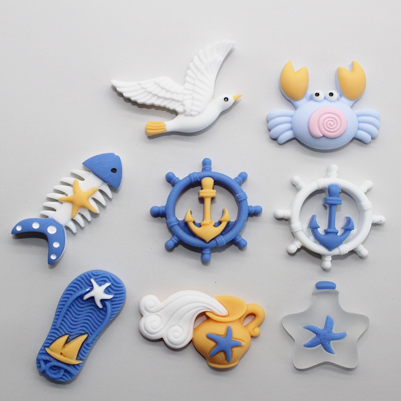 Phụ Kiện Hình Cua Biển Hoạt Hình Bằng Nhựa Resin Dùng Trang Trí DIY