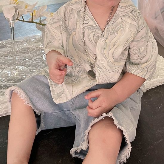 Áo Sơ Mi Ngắn Tay Phong Cách Preppy Nhật Bản Thời Trang Mùa Hè Cho Bé Trai