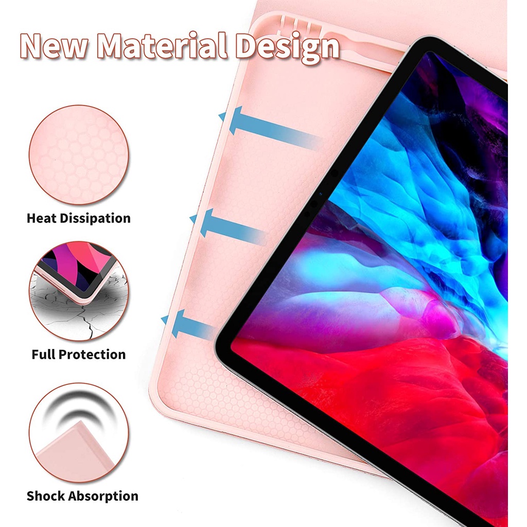 Bao Da Máy Tính Bảng Kèm Bàn Phím bluetooth Cho iPad 56789 10.2 / Air5-4 10.9 / air1air2-9.7-pro11 / 12.9 2022 mini5 / 4 Ốp
