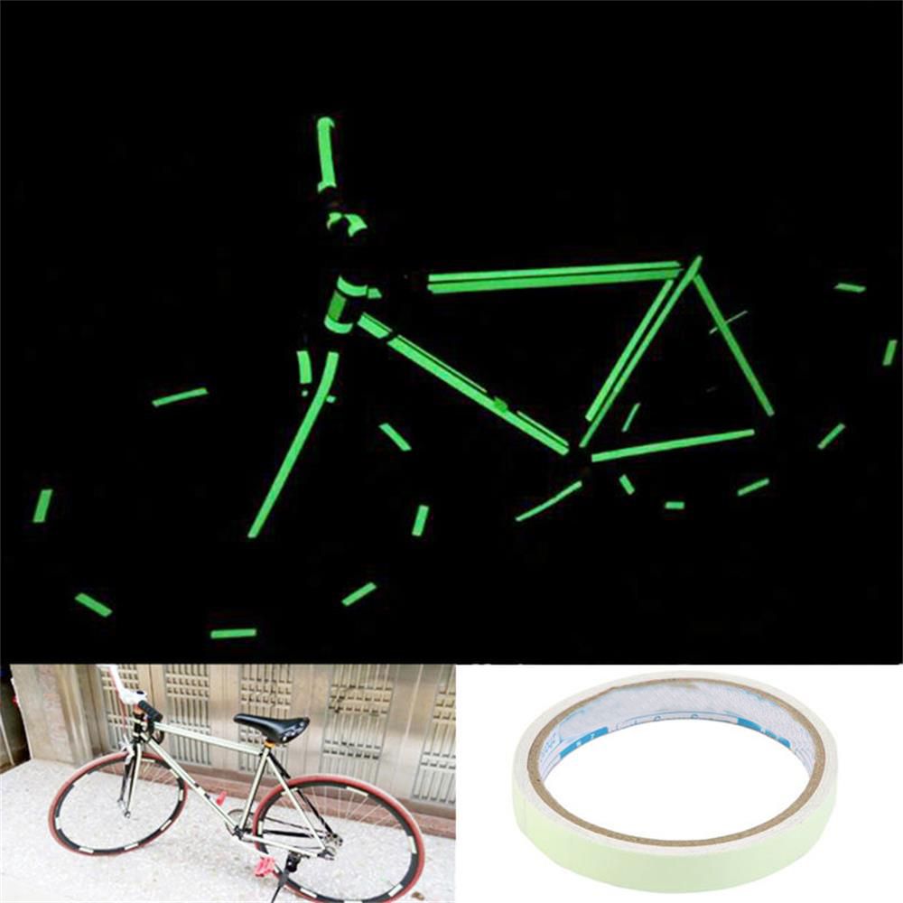 CHINK Hot Car reflective strip 5 Sizes Home Stage Decorations Luminous Tape Warning Stickers Self-adhesive Fashion Safety Sign Glow In The Dark moto safe Green Fluorescent