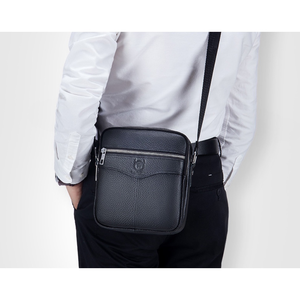 Túi đeo chéo nam 100% da bò thật cao cấp phong cách mới