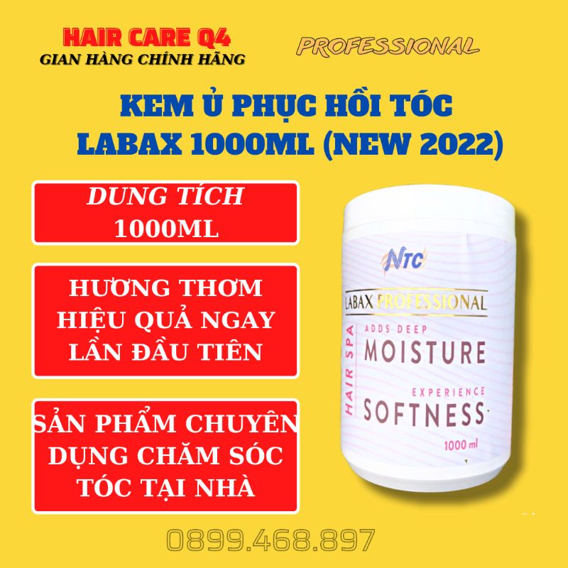 Hấp Dầu Ủ Tóc NTC Labax Hair Spa Moisture Softness 1000ml có thể thay thế dầu xả hằng ngày