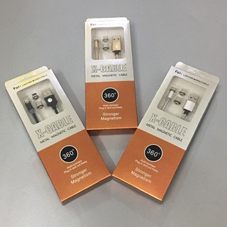 Cáp Sạc Nhanh X- Cable Nam Châm 3 đầu ,Type c,Micro Usb dài 1m tiện dụng- ONOFFcase