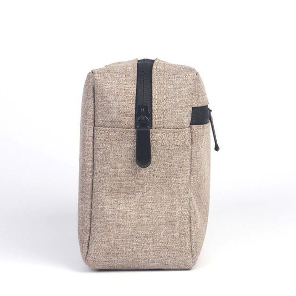 Túi Đựng Mỹ Phẩm BACK2LIFE Cỡ Lớn Bằng Nylon Màu Trơn Thời Trang Vintage