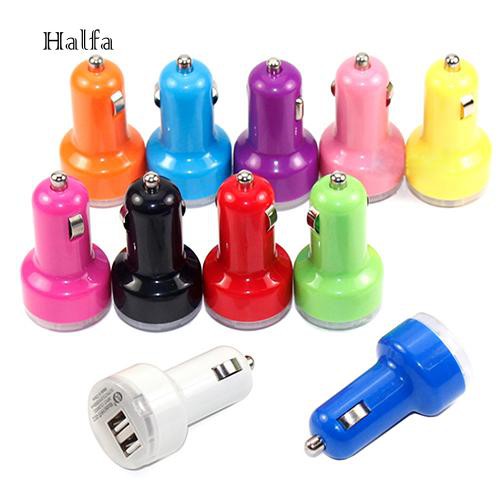 HL☆5V 2.1A/1A Double USB Ports Car Power Charger Adapter Auto Charging for Phone