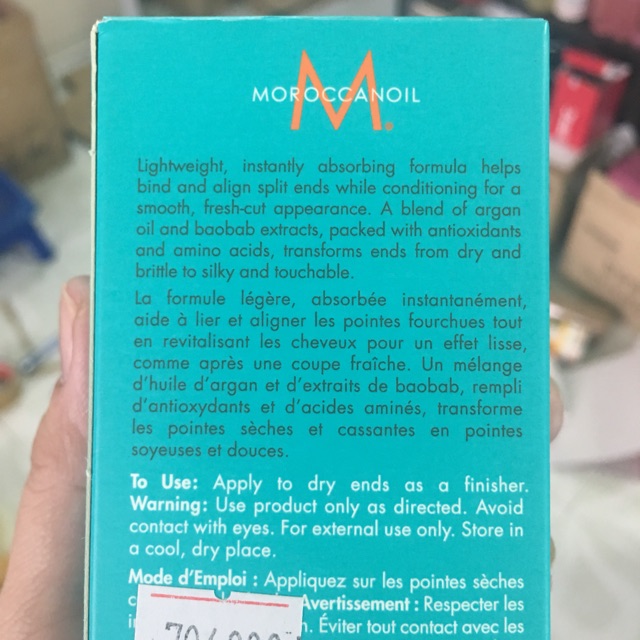 KEM PHỤC HỒI TÓC MOROCCANOIL - TIÊN DƯỢC CHO MÁI TÓC CHẺ NGỌN  75ml