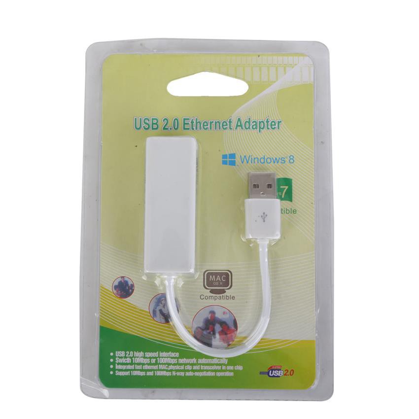 Cáp USB To Lan Dây Màu Trắng - USB lan