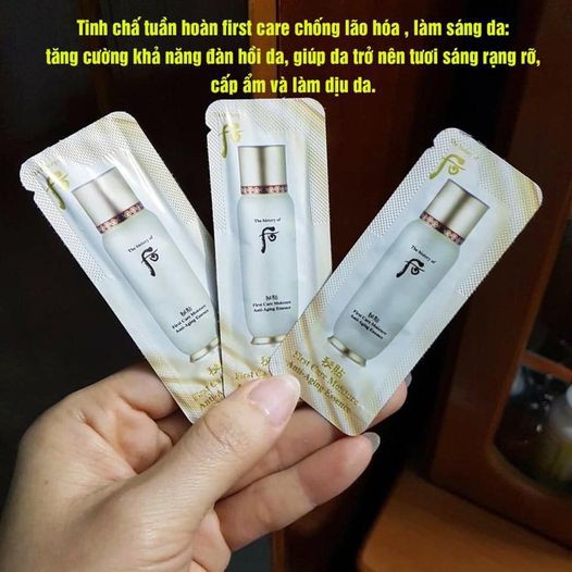 Sample 10 Gói Tinh chất tuần hoàn Whoo Bichup First Care Moisture Anti-Aging Essence.