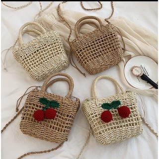 (Hàng có sẵn) Túi Hộp Cói Chery Labonia Túi HandMade Đi Biển