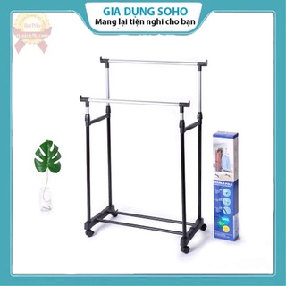 Giá phơi đồ inox cao cấp soho, kệ treo quần áo, giàn phơi đồ, sào phơi quần áo