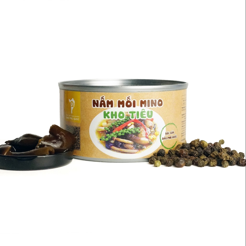 Nấm mối đen kho tiêu Mino (150g) - Đặc sản đảo Phú Quốc