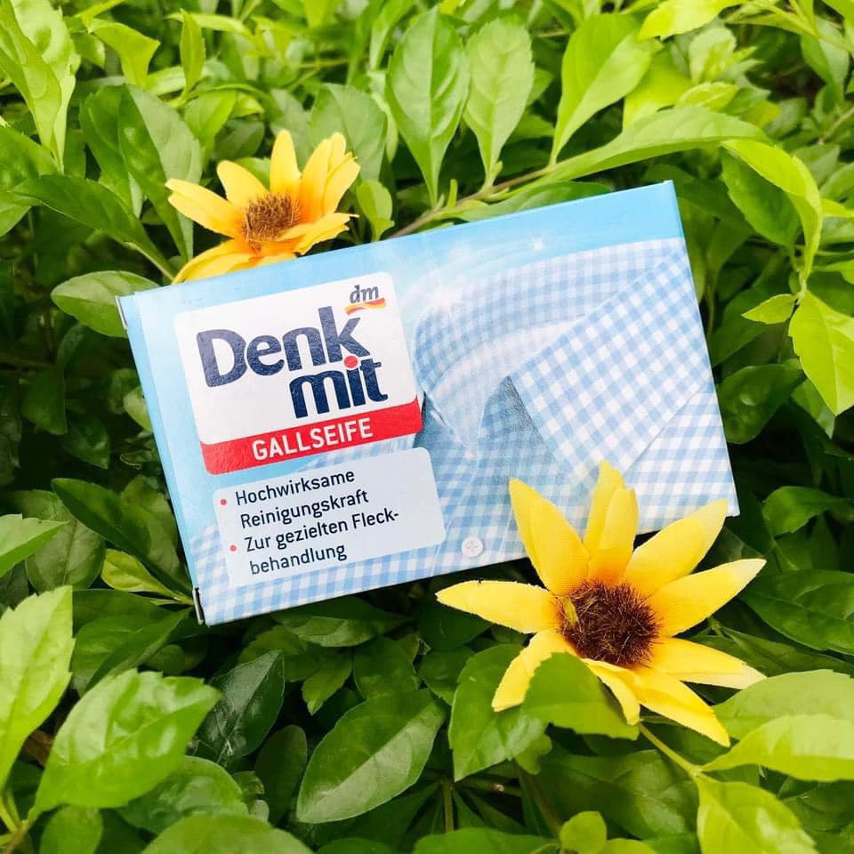 Denkmit- Xà phòng giặt trắng cổ áo, tay áo của hãng DM nổi tiếng đến từ nước Đức- bánh 100g