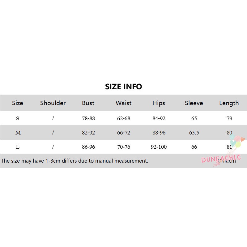 DUNEA Đầm Tay Dài Cổ Chữ V Ôm Dáng Quyến Rũ Thời Trang Dành Cho Nữ