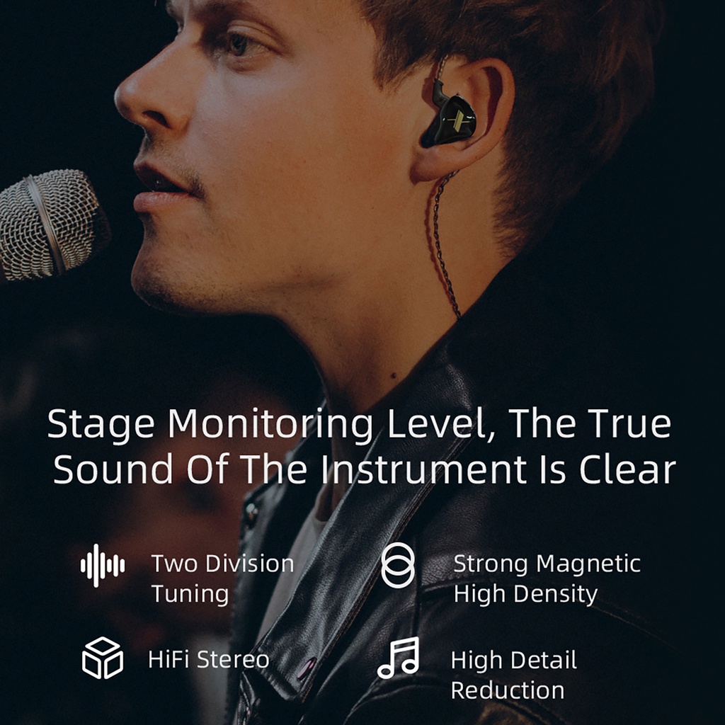 Tai Nghe Nhét Tai Có Dây Âm Thanh Siêu Trầm Kèm Mic Kz Edx