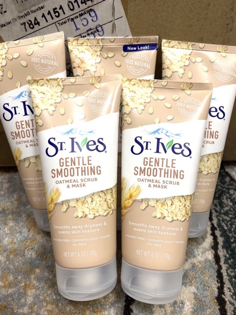 Sữa rửa mặt tẩy tế bào chết St.lves Trà xanh/ Chanh đào/ Mơ