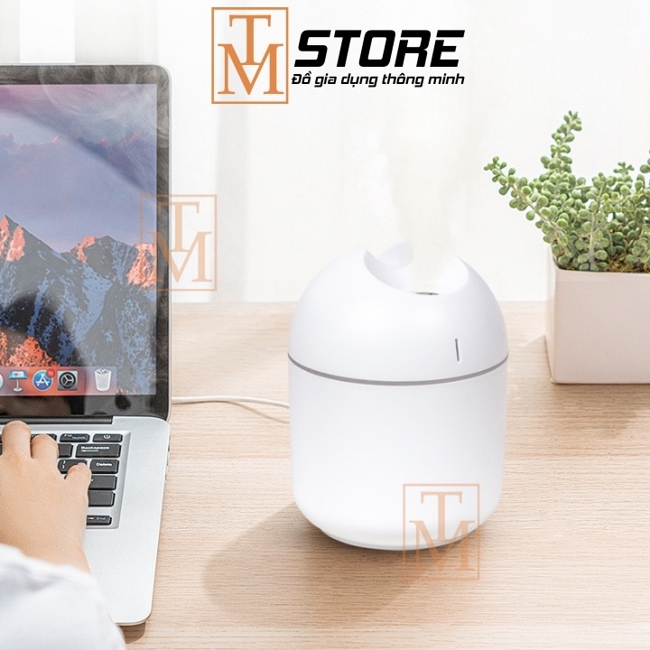 Máy xông tinh dầu mini - Máy phun sương mini đèn LED 250ml MX1