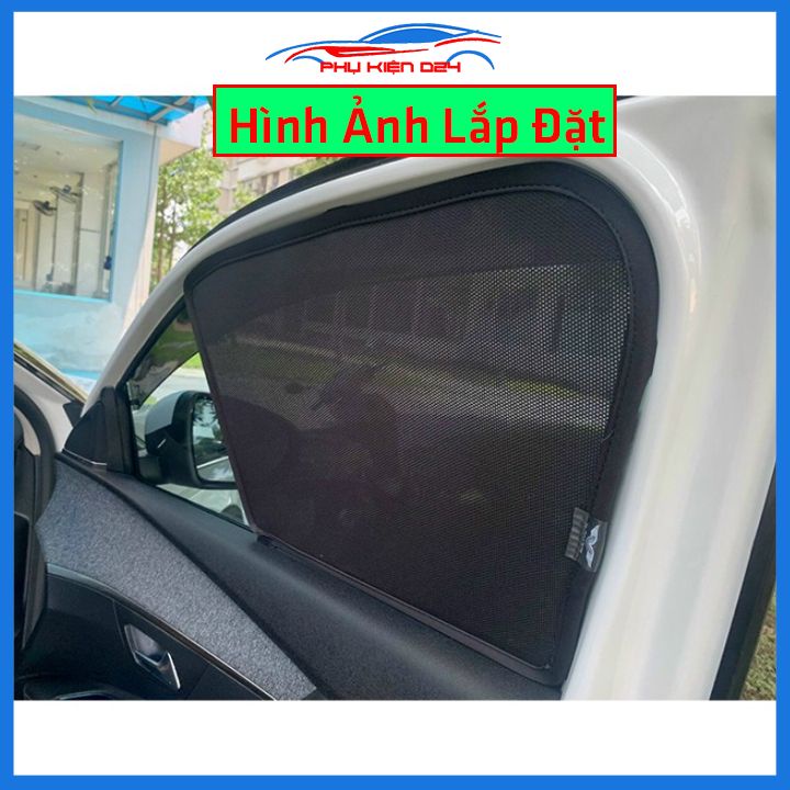 Bộ 4 rèm chắn nắng nam châm Kia Seltos 2020-2023 khung cố định chống tia UV