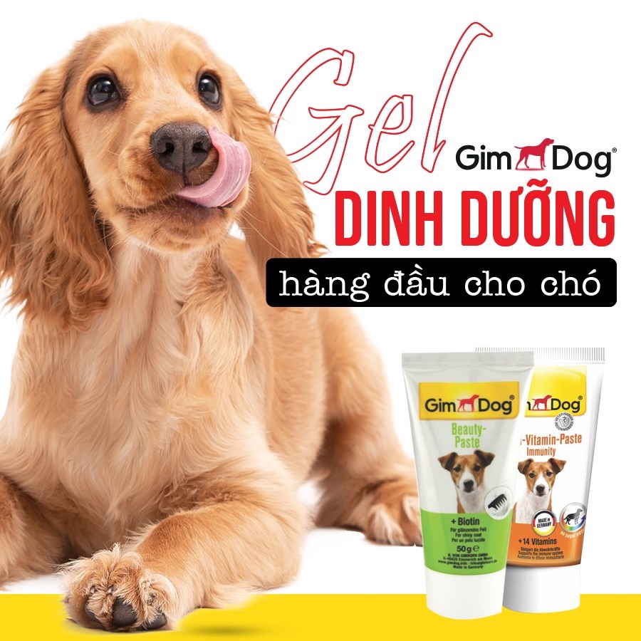 [50gr] Gel dinh dưỡng Gim Dog cung cấp 14 Vitamin thiết yếu, hỗ trợ miễn dịch cho chó