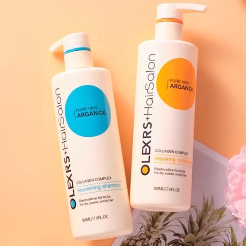 Bộ gội xả cao cấp Olexrs Hair Salon Argan oil 500ml