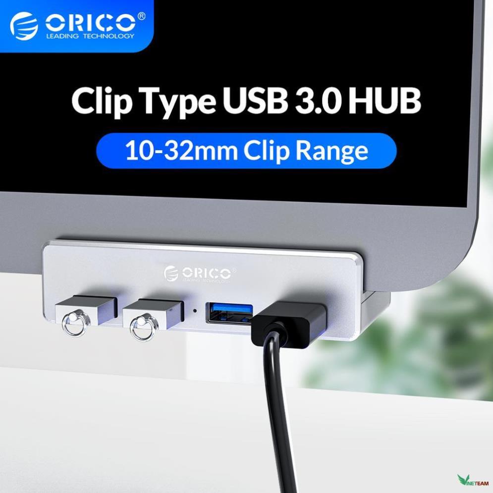 Bộ Hub ORICO MH4PU 4 Cổng USB 3.0 Tốc Độ Cao Thiết Kế Dạng Kẹp