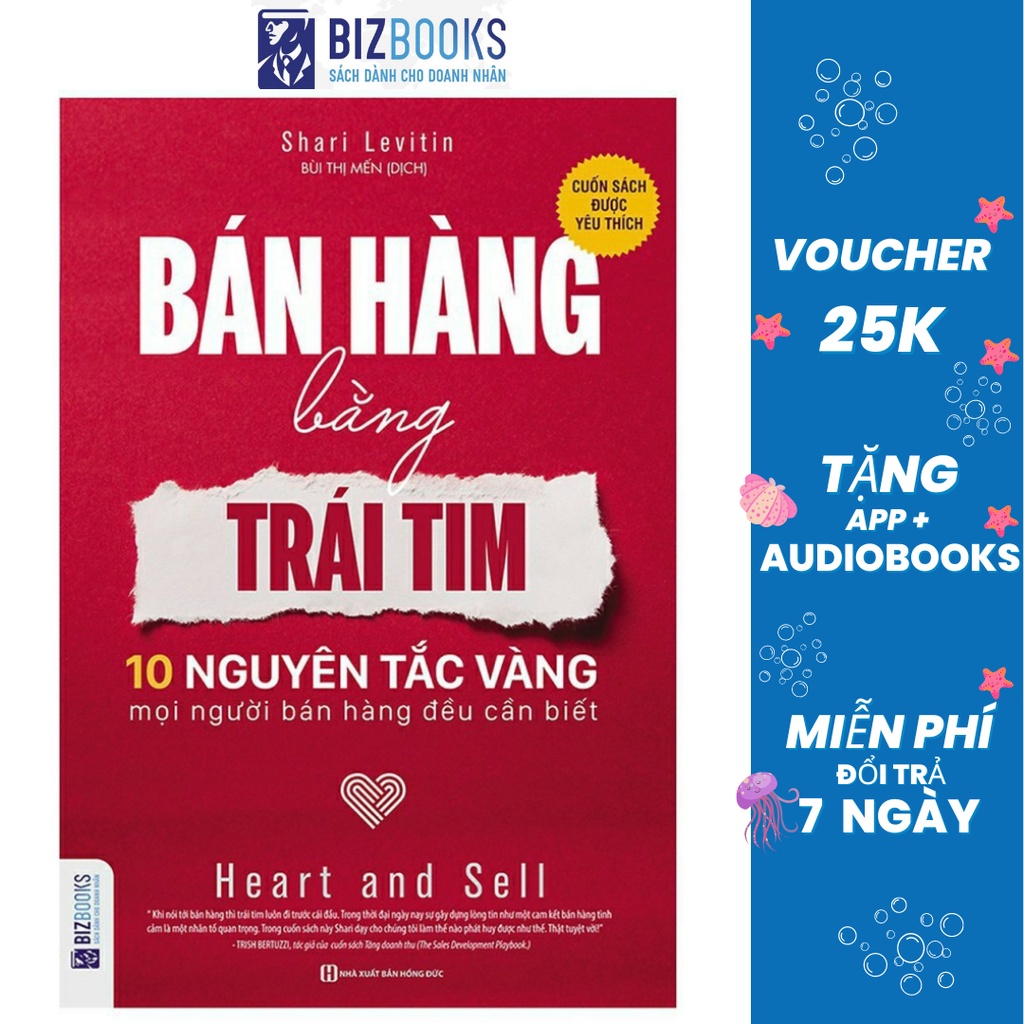BIZBOOKS - Sách - Bán Hàng Bằng Trái Tim - 1 BEST SELLER
