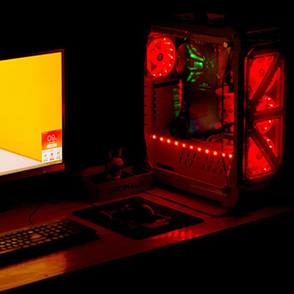 Quạt Tản Nhiệt 12x12cm 12v 15 Led Cho Pc