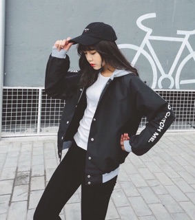 ÁO KHOÁC DÙ PHỐI NÓN XÁM