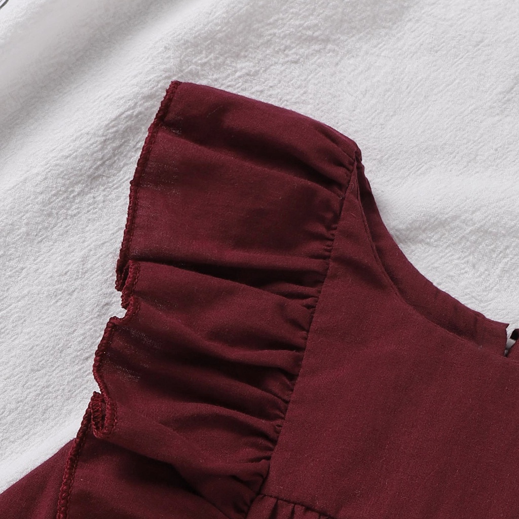 Đầm Liền Quần Không Tay Cho Bé Gái